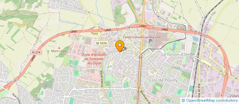 localisation de l'entreprise SCI BREUCHILLIERE à DIJON