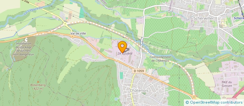 localisation de l'entreprise SCI BREUELL & HILGENFELDT  CHATENOIS