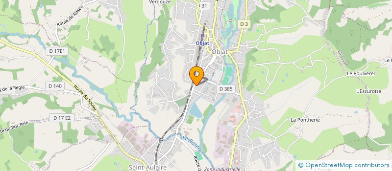 localisation de l'entreprise SCI BREUIL  OBJAT