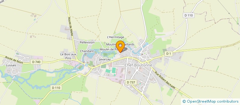 localisation de l'entreprise SCI BREUIL  CHEF-BOUTONNE