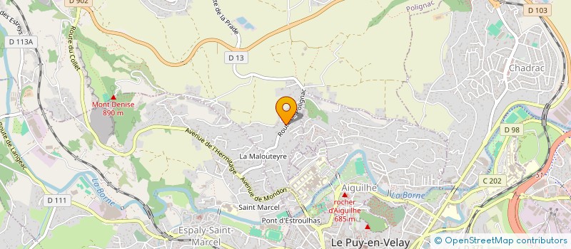 localisation de l'entreprise SCI BREUIL  POLIGNAC