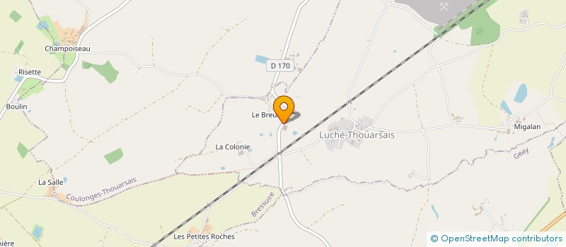 localisation de l'entreprise SCI BREUL-LANGIBOUT  LUCHE-THOUARSAIS