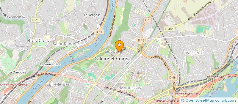 localisation de l'entreprise SCI BREVU  CALUIRE-ET-CUIRE