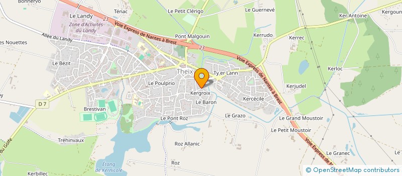 localisation de l'entreprise SCI BREZAC  THEIX-NOYALO