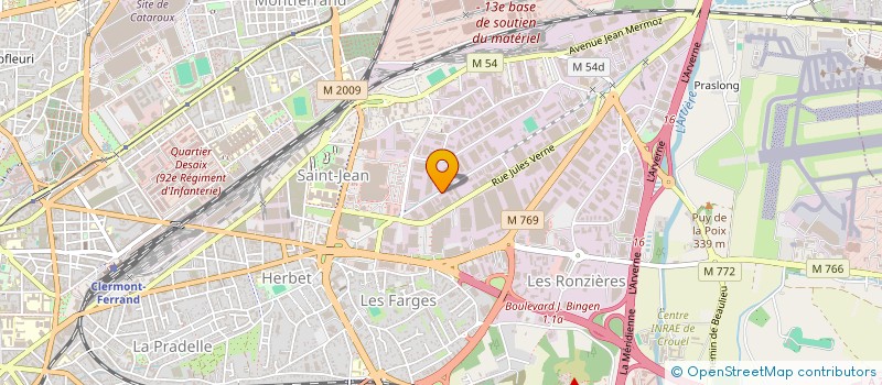 localisation de l'entreprise SCI BREZET 10  CLERMONT-FERRAND