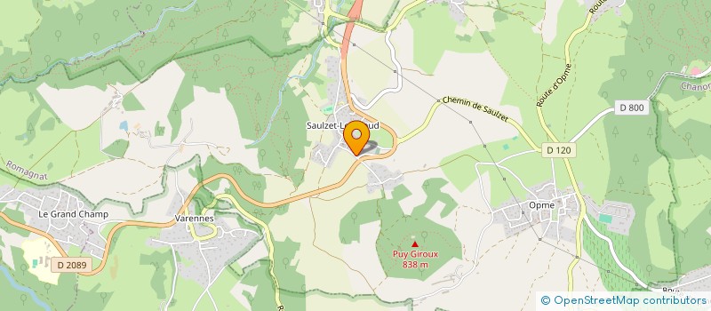 localisation de l'entreprise SCI BREZONS  ROMAGNAT