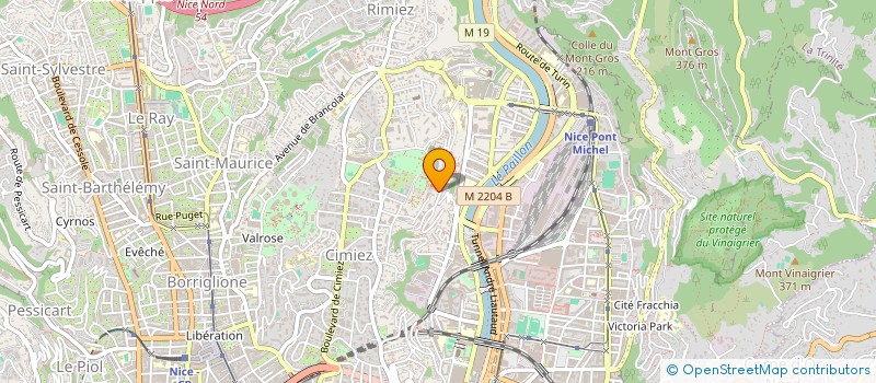 localisation de l'entreprise SCI BRG à NICE