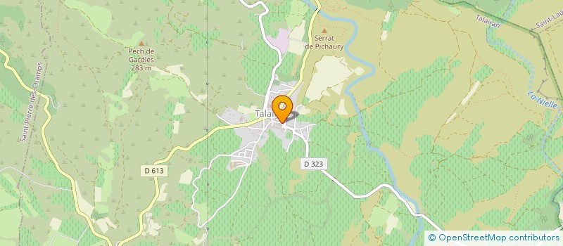 localisation de l'entreprise SCI BRGJ  TALAIRAN