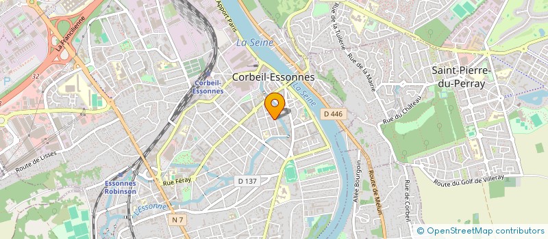 localisation de l'entreprise SCI BRI-BATIMENT RESAEAU IMMOBILIER à CORBEIL-ESSONNES