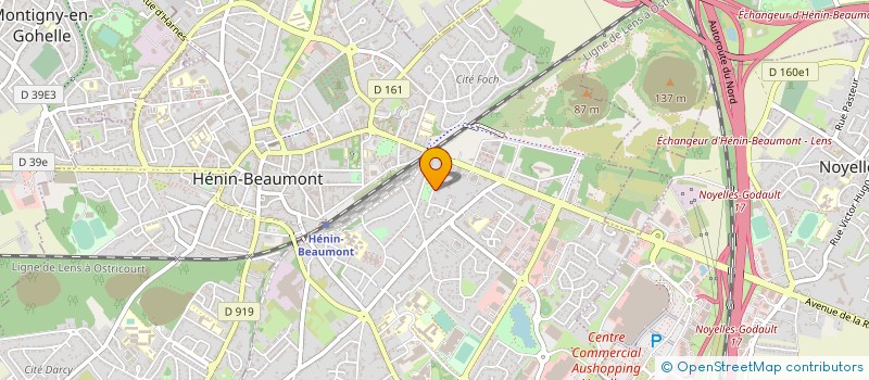 localisation de l'entreprise SCI BRIAL à HENIN-BEAUMONT