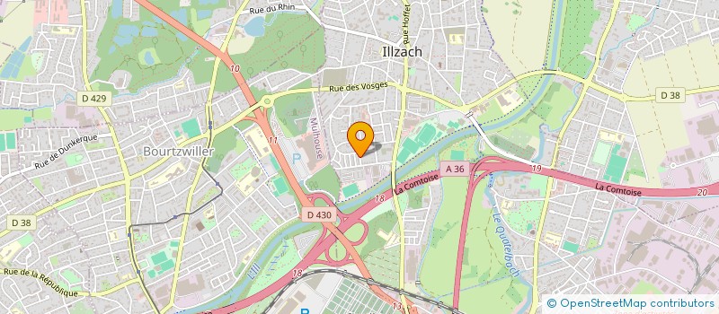 localisation de l'entreprise SCI BRIAN  ILLZACH