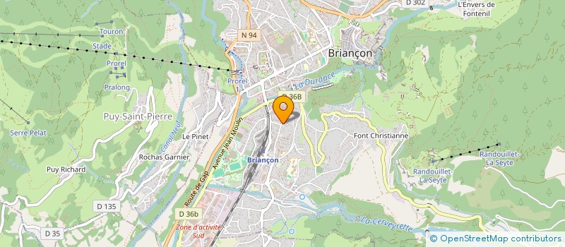 localisation de l'entreprise SCI BRIANCE  BRIANCON