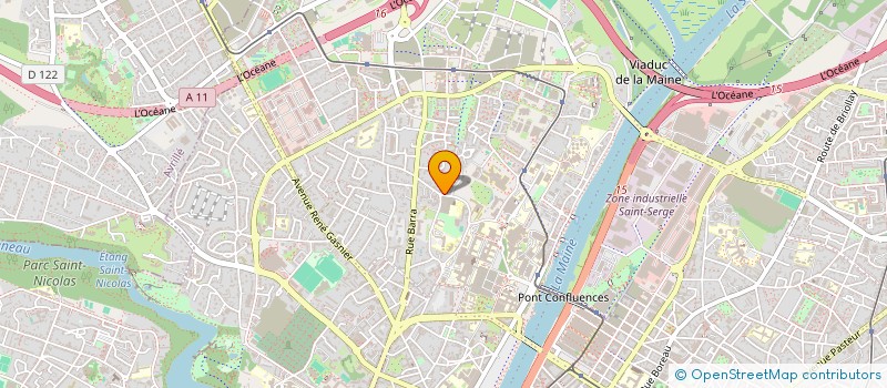 localisation de l'entreprise SCI BRIANCON à ANGERS
