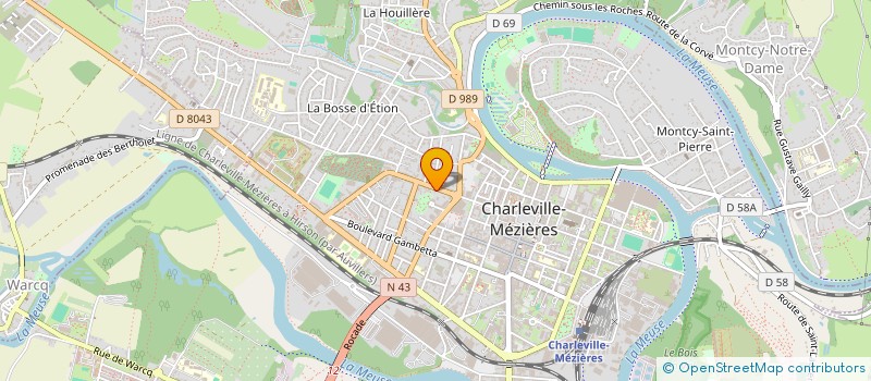 localisation de l'entreprise SCI BRIAND à CHARLEVILLE-MEZIERES