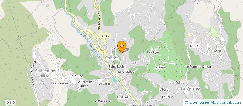 localisation de l'entreprise SCI BRIAND  CONTES