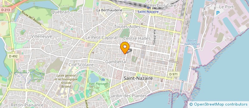 localisation de l'entreprise SCI BRIAND  SAINT-NAZAIRE