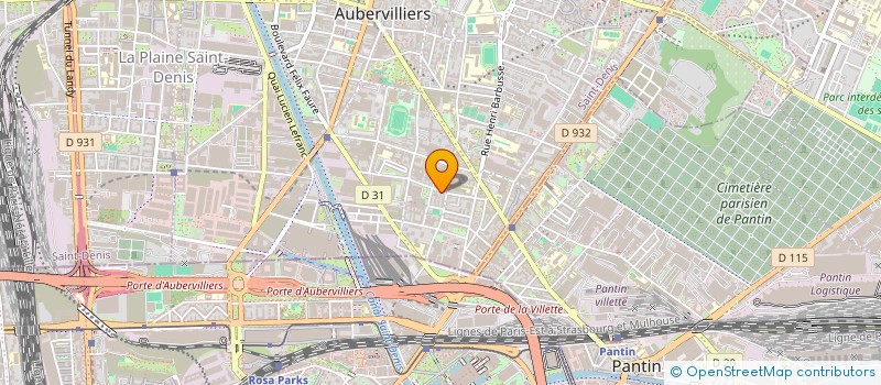 localisation de l'entreprise SCI BRIAND  AUBERVILLIERS