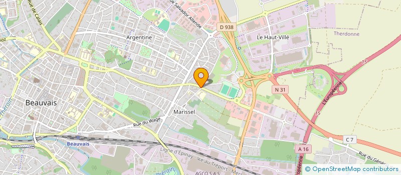 localisation de l'entreprise SCI BRIAND  BEAUVAIS