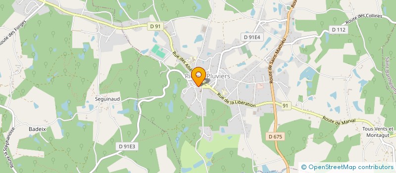 localisation de l'entreprise SCI BRIAND  BUSSIERE-BADIL