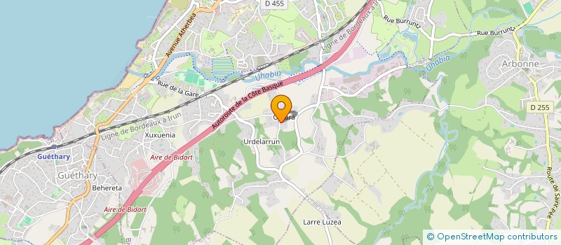 localisation de l'entreprise SCI BRIAND à BIDART