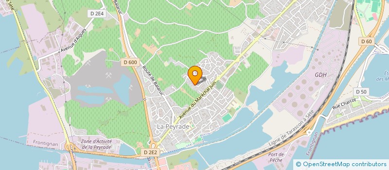 localisation de l'entreprise SCI BRIAND à FRONTIGNAN