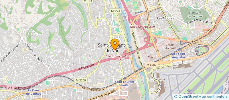 localisation de l'entreprise SCI BRIAND I & C  SAINT-LAURENT-DU-VAR