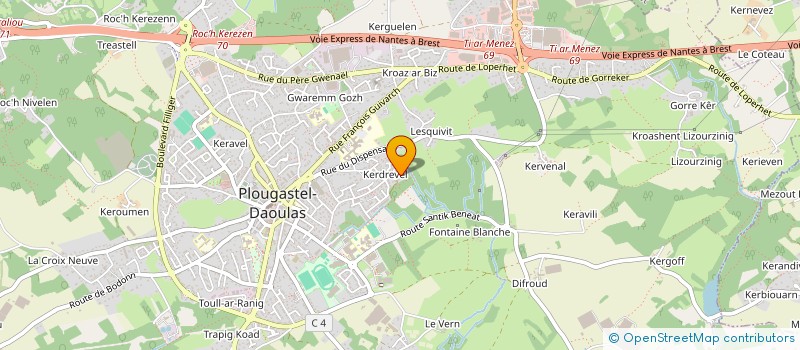 localisation de l'entreprise SCI BRIAND L ET V  PLOUGASTEL-DAOULAS