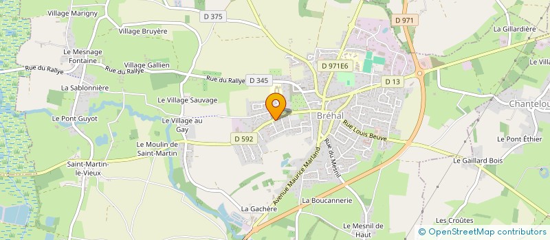 localisation de l'entreprise SCI BRIAND PLD HAMARD  BREHAL