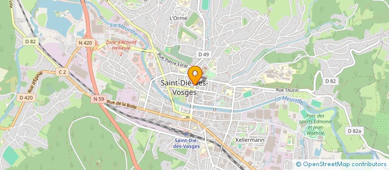localisation de l'entreprise SCI BRIANTAIS à SAINT-DIE-DES-VOSGES