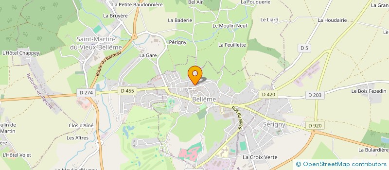localisation de l'entreprise SCI BRIAPOLEA à BELLEME