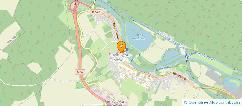 localisation de l'entreprise SCI BRIARD  FLAVIGNY-SUR-MOSELLE