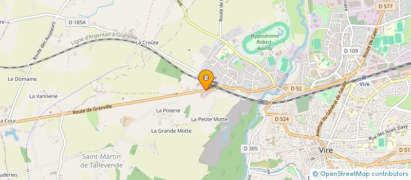 localisation de l'entreprise SCI BRIARD MG  VIRE-NORMANDIE