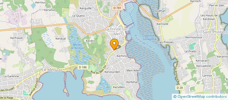 localisation de l'entreprise SCI BRIAUDEMER  LA TRINITE-SUR-MER