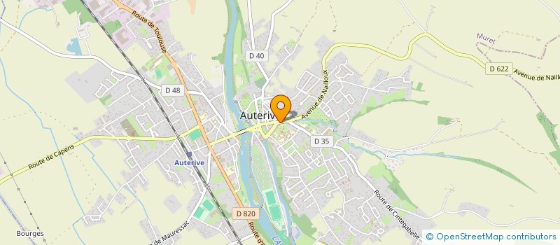 localisation de l'entreprise SCI BRIBAS  AUTERIVE