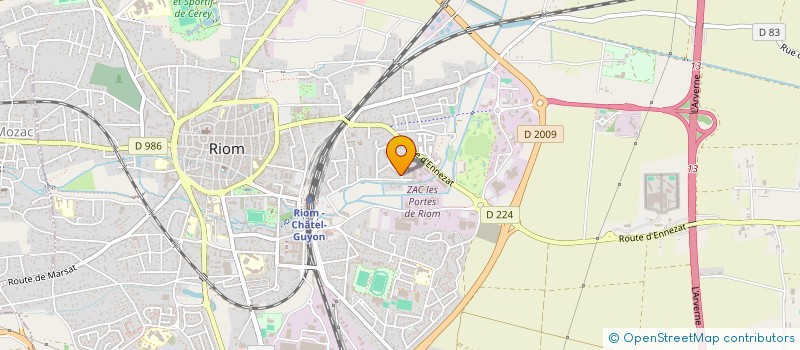 localisation de l'entreprise SCI BRIBERIM  RIOM