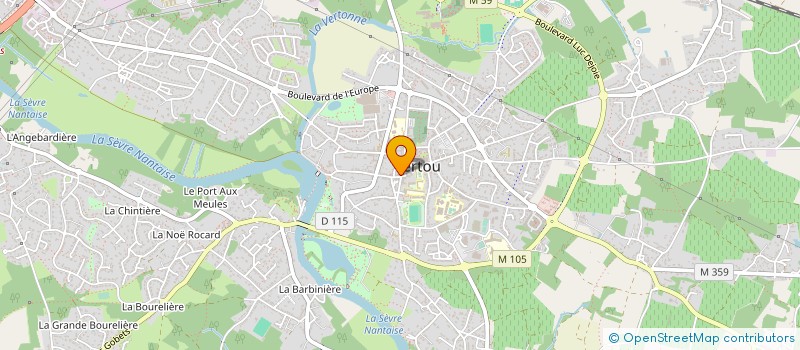 localisation de l'entreprise SCI BRICART  VERTOU