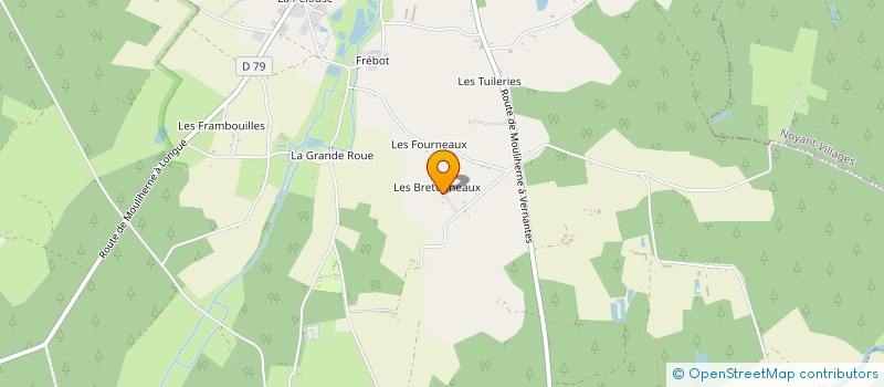 localisation de l'entreprise SCI BRICAULT  MOULIHERNE