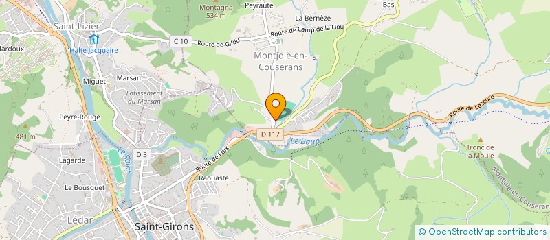 localisation de l'entreprise SCI BRICE - BUFFARD - GUSSE à MONTJOIE-EN-COUSERANS
