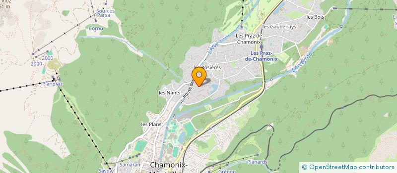 localisation de l'entreprise SCI BRICE DE GUETHARY à CHAMONIX-MONT-BLANC
