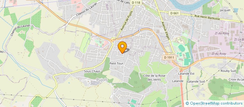 localisation de l'entreprise SCI BRICKIES EN FRANCE  PUJOLS