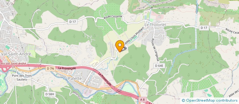 localisation de l'entreprise SCI BRICO  LE THOLONET