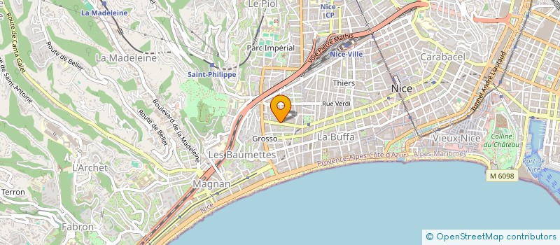localisation de l'entreprise SCI BRICOIS à NICE