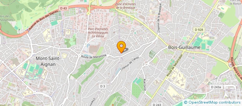 localisation de l'entreprise SCI BRICOLO à BOIS-GUILLAUME