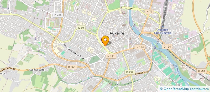 localisation de l'entreprise SCI BRICOURT  AUXERRE