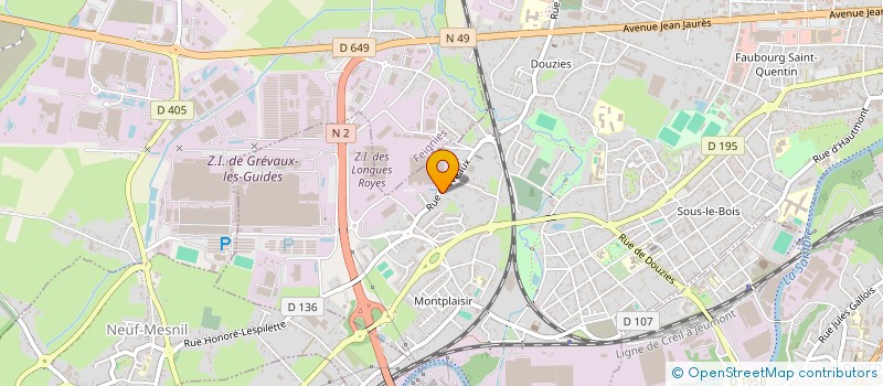 localisation de l'entreprise SCI BRICOUT - BULTEAU  MAUBEUGE