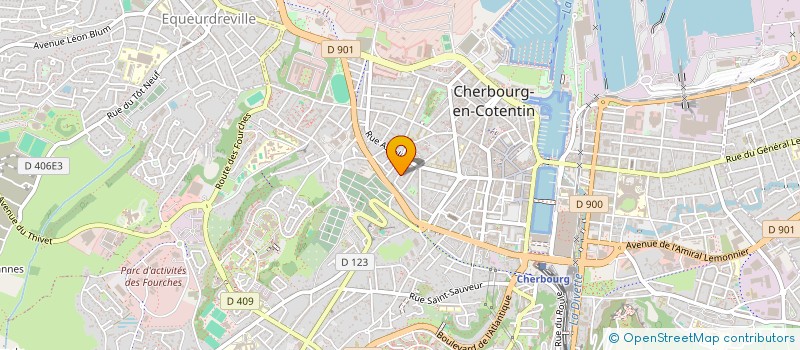 localisation de l'entreprise SCI BRICQUEVILLE à CHERBOURG-EN-COTENTIN