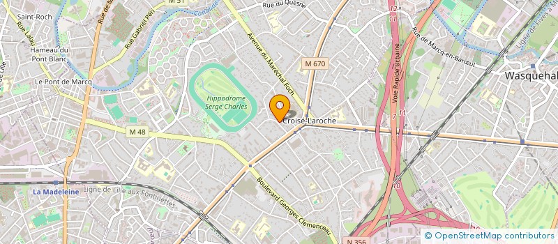 localisation de l'entreprise SCI BRIDE à MARCQ-EN-BARŒUL