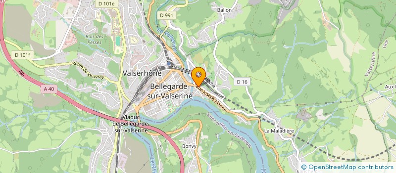 localisation de l'entreprise SCI BRIDGE à VALSERHONE