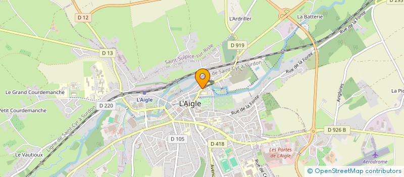 localisation de l'entreprise SCI BRIDI à L'AIGLE