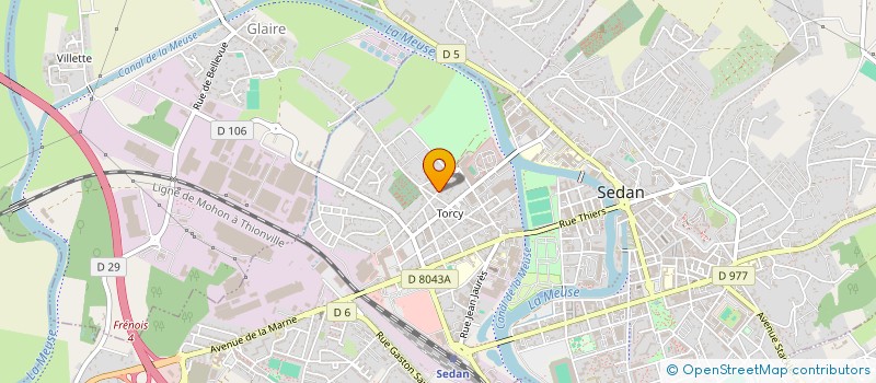 localisation de l'entreprise SCI BRIDIER  SEDAN